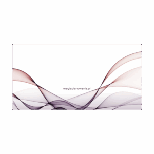 Karta kategorii wydatków "in blanco" - fioletowa fala do organizera A6